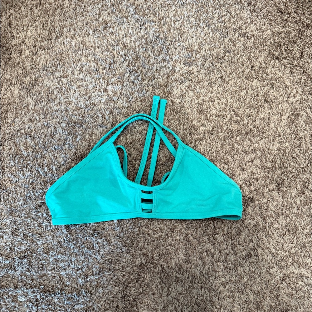 Women's Teal Jolyn Tomcat bikini top